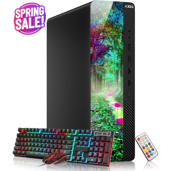 Gaming Desktop PC – Intel Core i5 Processor upto 4.0 GHz 16GB DDR4 RAM 256GB SSD AMD RX550 4GB GDDR5 WiFi Bluetooth Windows 11 Pro RGB Keyboard Mouse