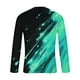 thumbnail image 4 of Blusas y camisas de manga larga y cuello redondo para hombre, camisetas casuales con estampado de moda y cuello redondo, blusas de licra de manga corta para hombre., 4 of 4