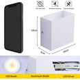 thumbnail image 2 of 2 piezas de luces de pared LED, lámpara de pared de arriba hacia abajo para interiores, luz de pared, aplique de pared moderno de 6 W, iluminación de aluminio para sala de estar, dormitorio, pasillo,, 2 of 5