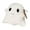 White, variant on BinKFF Halloween Ghost Pillow, Happy Halloween Ghost Shaped Throw Pillow - Stuffed Shaped Cute Soft Decorative Spooky Cushions for Party Outdoor Home Decorations