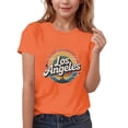 thumbnail image 2 of NAISIBABY Girls Graphic Tees, Crew Neck Short Sleeve Fashion Casual Tees Kids Summer Tops Clothes Orange 10T, 2 of 5