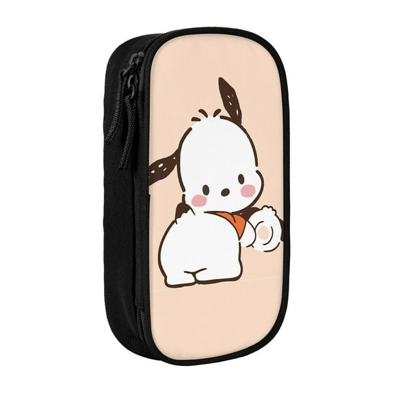 Sanrio Pochacco Pencil Case, Multipurpose Pencase ,Large Capacity Durable Pencil Pouch Storage Pen Bag Organizer Stationery