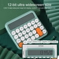 thumbnail image 4 of Walbest Mechanical Keyboard Calculator, 12 Digit Large LCD Display Big Button Calculator Clear Standard for Daily and Basic Office, Automatic Sleep, with Battery, 4 of 7
