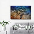 thumbnail image 2 of wall26 - Canvas Wall Art - Black Tree Branches on Abstract Colorful Background - Gallery Wrap Modern Home Art | Ready to Hang - 32x48 inches, 2 of 5