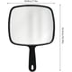thumbnail image 2 of 1 Espejo Multiusos Portátil con Reflexión sin Distorsiones Espejo de Mano para Salón de Belleza Espejo para Peluquería Espejo Grande para Montar en Pared con Mango Cuadrado Negro 7.4” X 10.3, 2 of 5