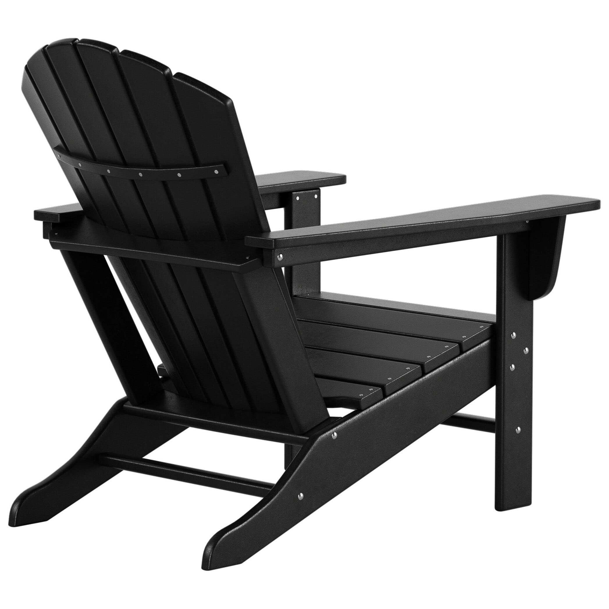 Polytrends  Altura  Outdoor Eco-Friendly All Weather Poly Patio Adirondack Chair (Set of 2) Black