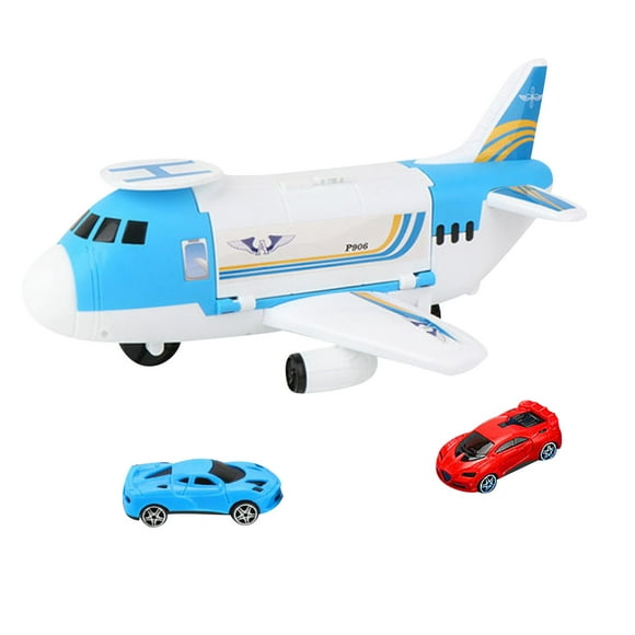 Mikilon Airplane Toy Transport Cargo Car Toy Play Set Take Apart Plane Gift For Kids