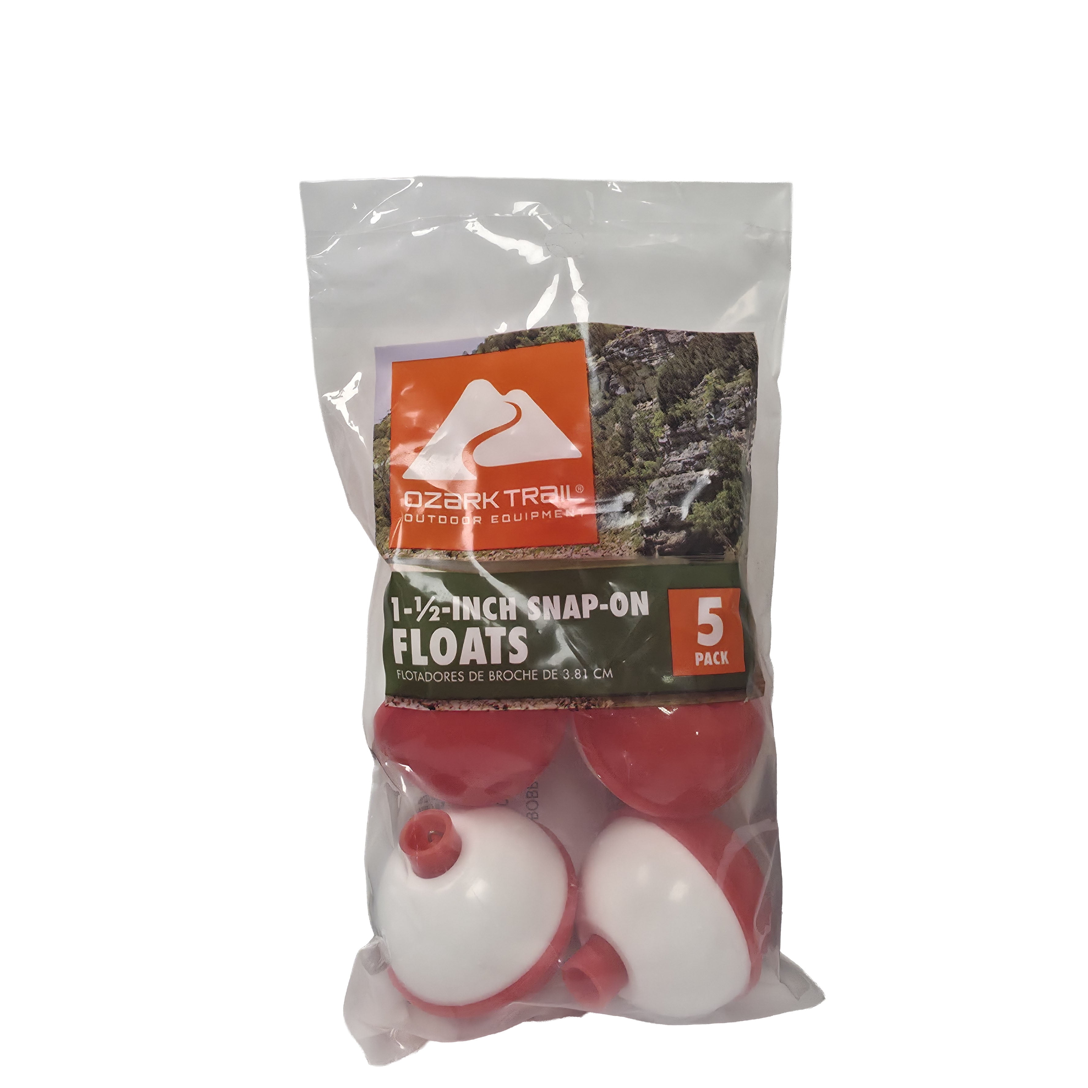 Ozark Trail 1/2-inch Round Fishing Bobbers, 5 Pack