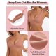 thumbnail image 3 of Bralette Boufor Deep V, corte bajo, acolchado para flexiones, rosa, talla M, 3 of 4