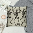 thumbnail image 2 of COMIO  Halloween Pillow Covers Skeleton Skull Pumpkin Throw Pillowcases Pillow Cushion Cover for Halloween Decorations, 2 of 5