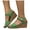 Green, variant on Platform Wedge Sandals for Women Open Toe Lightweight Non Slip Dress Shoes Comfortable Slip On Walking Sandal with Ankle Strap Orange Size 9