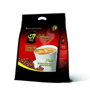 TRUNG NGUYEN G7 3-IN-1 Instant Coffee for Energy Boost by NANO+ Technology - Roasted Ground Coffee Blend with Non-dairy Creamer and Sugar - Strong and Pure Vietnamese Instant Coffee (50 Sachets/Bag)