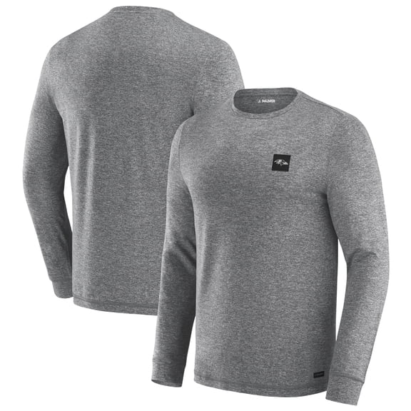Men's J. Palmer Black Baltimore Ravens Four Down Long Sleeve T-Shirt