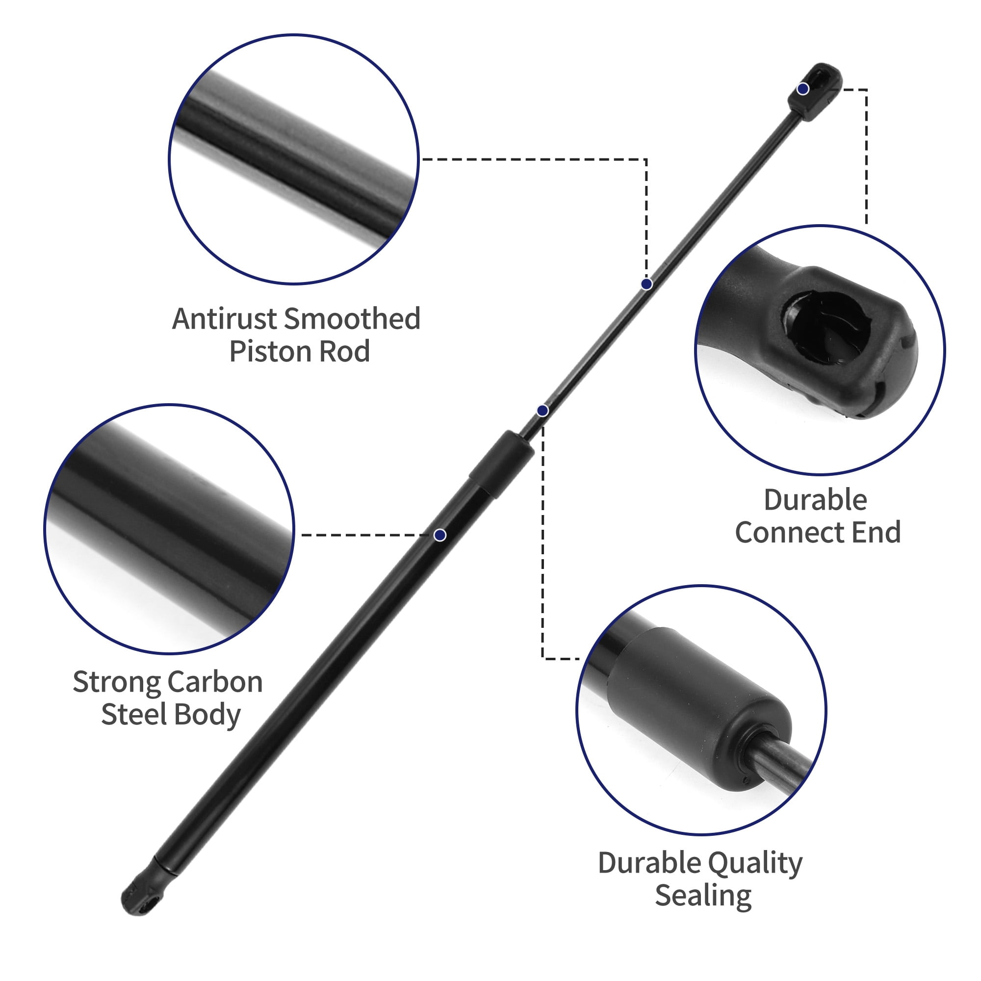 Unique Bargains 2Pcs Rear Hatch Lift Support Struts No.MR248939 for Mitsubishi Space Star