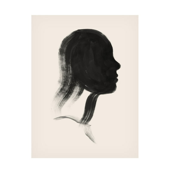 Trademark Fine Art Grace Popp Brushstroke Cameo III Canvas Wall Art