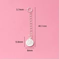 thumbnail image 4 of QQTDFG Sterling SilverExtender Chain Necklace Bracelet Extension with Round Tag A5121-3 pieces, 4 of 5