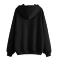 thumbnail image 3 of Vedolay Sweatshirts Women Womens Casual Sweatshirt Crewneck Long Sleeve Solid Color Shirts,Black XL, 3 of 4