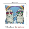 thumbnail image 4 of Acheng Rainbow Gay LGBTQ Pride Pillowcase Love is Love Heart Peace Gnome Cushion Case Decoration for Holiday Party Sofa Cushion Cover 2 pcs White, 4 of 7