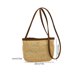 thumbnail image 3 of Bolso cruzado tejido duradero para mujer de gran capacidad para la playa de verano (caqui), 3 of 8