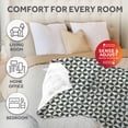 thumbnail image 6 of Sunbeam Heated Sage Green Triangle Throw Blanket Microplush 4 Heat Settings 50x70, 6 of 11