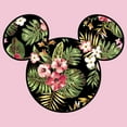 thumbnail image 2 of Girl's Mickey & Friends Mickey Mouse Floral Silhouette Graphic Tee Light Pink Small, 2 of 4