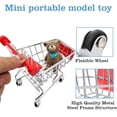 thumbnail image 2 of YOPTOP Mini Panier d'Achats Jouet pour Enfants, Chariot à Main de Supermarché Chariot Utilitaire de Magasinage Mode Rangement Jouet pour Cadeaux de Fête pour Enfants, 6 Pcs Mini Panier d'Achats Panier d'Achats Ensemble de Jouets pour Enfants, Rouge, 2 of 5