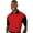 Red, variant on BlueGeneration Mens Il-50 Color Block Polo - Black 4 Extra Large Solid