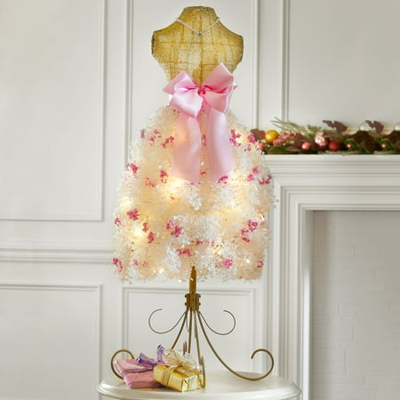 BrylaneHome Christmas Pre-Lit Mannequin Tree,
