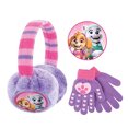 thumbnail image 1 of Nickelodeon Toddler Winter Eoreuffs and Kids Gloves, Paw Patrol Skye y Everest Ear Warmers para niñas de 4 a 7 años, púrpura, 1 of 3