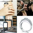 thumbnail image 7 of Wedding Ring Sets His And Hers Couples Women and men S925 Sterling Silve Crown Wedding Bands, 7 of 7