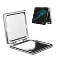 thumbnail image 1 of Qekee Geometry Dash Print Compact Makeup Mirror Folding Mini Pocket Mirror Portable Hand Mirror Double-Sided 2 x 1x Magnification for Woman Girls-Square, 1 of 9