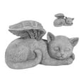thumbnail image 4 of Estatua Conmemorativa Para Mascotas, Resina Vívida Perro Gato Forma De ángel Escultura De Estado Dormido Tallada A Mano Suministros Para Mascotas Para Adorno De Lápida, 4 of 8