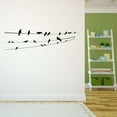 thumbnail image 3 of Babies Beautiful Animals Wall Decal Decoration Seamless flock of Birds Sitting on a Wire Decal Lasts Years and Easily Removable - Size: 30 In(W) x 9 In(H), 3 of 5