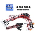 thumbnail image 4 of Kit de sistema de iluminación LED de 12 luces intermitentes de simulación, lámparas, accesorio RC para coche 1/10 RC, 4 of 15