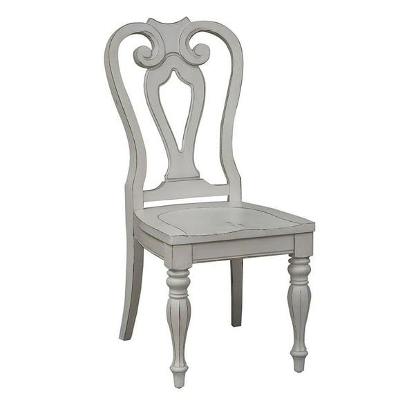 Liberty Furniture Industies, INC Magnolia Manor Splat Back Side Chair (RTA)-Set of 2 in Antique White