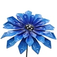thumbnail image 2 of Estaca decorativa de jardín con flor de metal y acabado resistente a la oxidación para jardines, céspedes, patios y entradas de patios., 2 of 8