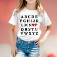 thumbnail image 2 of Children's Valentine's Day Fashion Printed Short Sleeved T Shirt 2t Girl Tops, 2 of 4