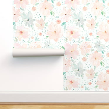 Peel-and-Stick Removable Wallpaper Spring Botanicals Flowers 