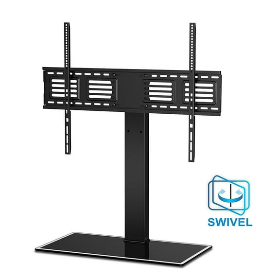 Universal TV Stand Base with Mount for 50 to 80 inch Flat screen  ,Height Adjustment and ± 50° Swivel Entertainment Center
