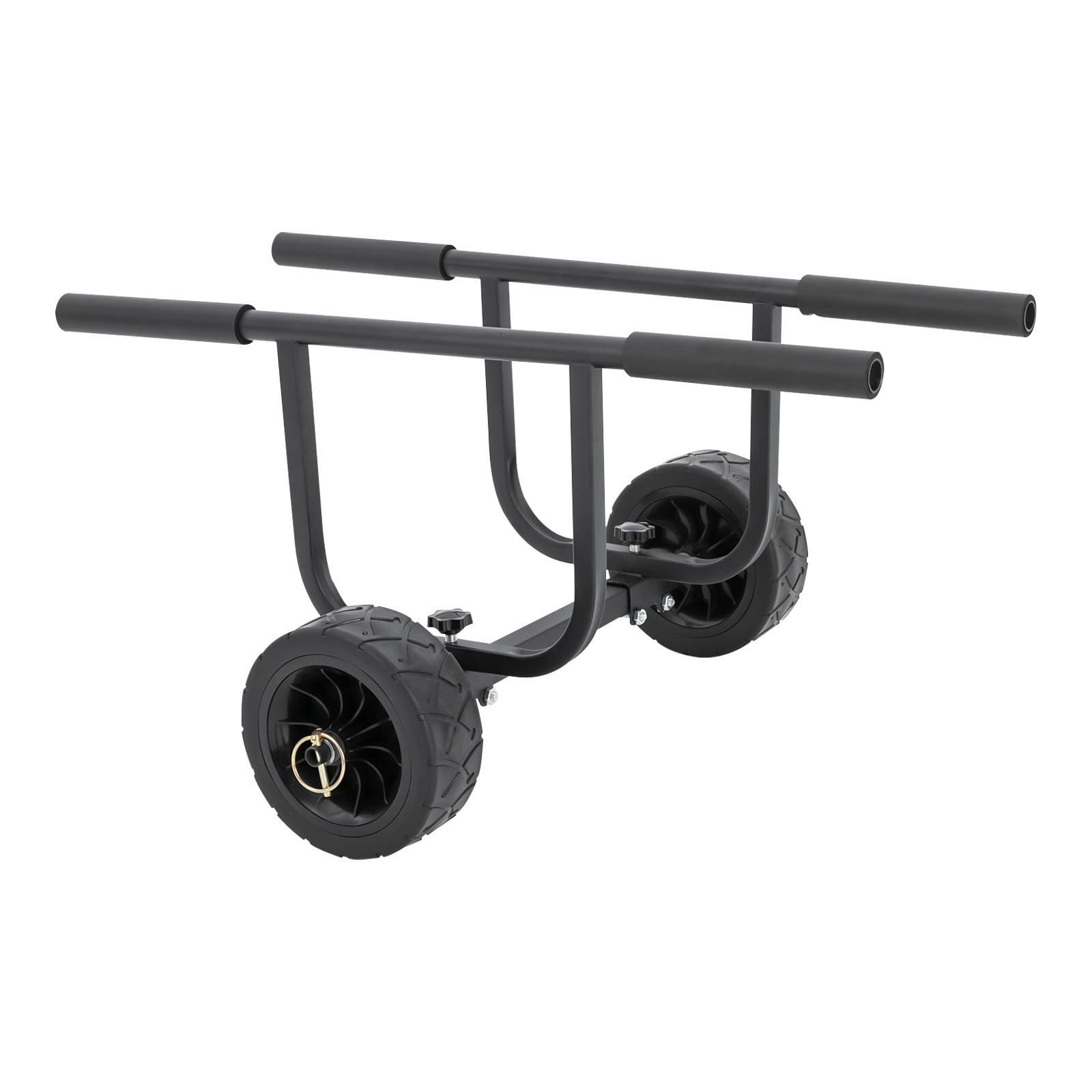 ToppiJoy Foldable Boat Dolly Cart Transport Carrier, Canoe Trolley Cart with 8'' Tires, Trolley for Small Boat, Canoe, Kayak, Fishing, Hiking