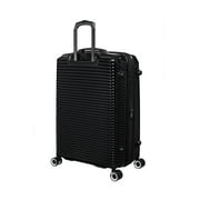 it luggage Traversed 3 Piece Hardside 8 Wheel Expandable Luggage Suitcase Spinner Set, Black