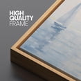 thumbnail image 3 of IDEA4WALL Extra Large Framed Canvas Print Wall Art Serene Sailboats at Dawn Fine Art Vintage Pastel Antique Watercolor Wall Decor Oversized Artwork Relax/Calm for Room - 60"x20", 3 of 5