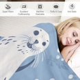 thumbnail image 3 of ARISTURING Cute Seals Cartoon Arctic Animals Blanket Soft Warm Lightweight Throw Blanket Cozy Plush Bed Blanket for Bedroom Living Rooms Sofa Couch Bed Gifts, 3 of 6