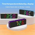 thumbnail image 5 of DIY Electronic Kit Digital RGB Colorful LED Alarm Clock Suite 4Digit Date Temperature Clock Soldering Project Practice,C, 5 of 5