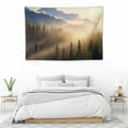 thumbnail image 4 of ONETECH  Dawn Mountain Forest Tapestry, Art Tapestry, Country Art Tapestry, Bohemian Handmade Tapestry, Dormitory, Living Room, Bedroom Decoration Tapestry Wall Carpet, 4 of 7