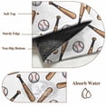 thumbnail image 5 of Baseball Area Rugs 3x5 ft Retro Sports Style Baseball Bats Minimalist Modern Washable Rug Non Slip Indoor Carpet Absorbent Floor Mat for Living Room Bedroom Dining Room, 5 of 9