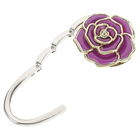 FRCOLOR Flower Folding Handbag Purse Hanger Table Hook Holder