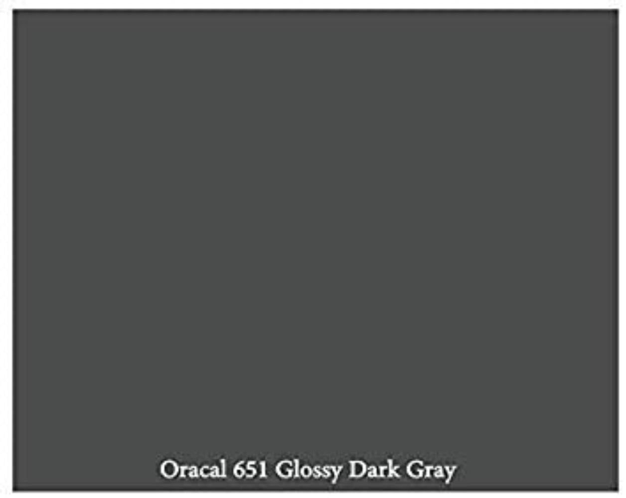 12" x 10 FT Roll Grey Glossy Oracal 651  Vinyl Adhesive Cutter Plotter Sign 071 