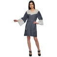 thumbnail image 2 of Moomaya Cotton Robe Plus Size Women Dressing Gown Printed Nightwear With Lace, 2 of 6