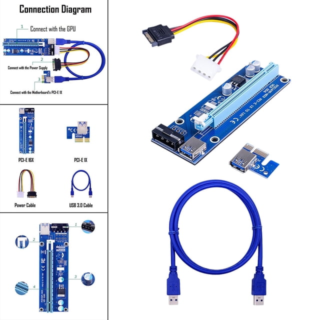 VER006S PCI elevadora USB 3.0 1X a 16X extensor para Tarjeta de video Macarena